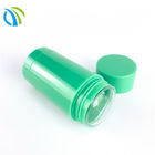 Oval branco plástico verde da tampa 15ml dos recipientes 4.5g do bálsamo de bordo 0.15oz