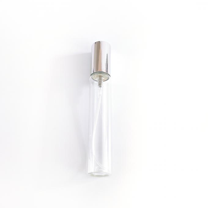 Garrafa de perfume recarregável de vidro de prata clara de 30ml 50ml 100ml