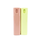 Garrafas coloridas Mini Pocket da névoa fina plástica do pulverizador da bomba do perfume do quadrado 10ML