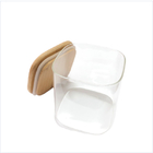 Frascos de vidro amigáveis do armazenamento do alimento 50ml de Eco 65mm com Cork Lids