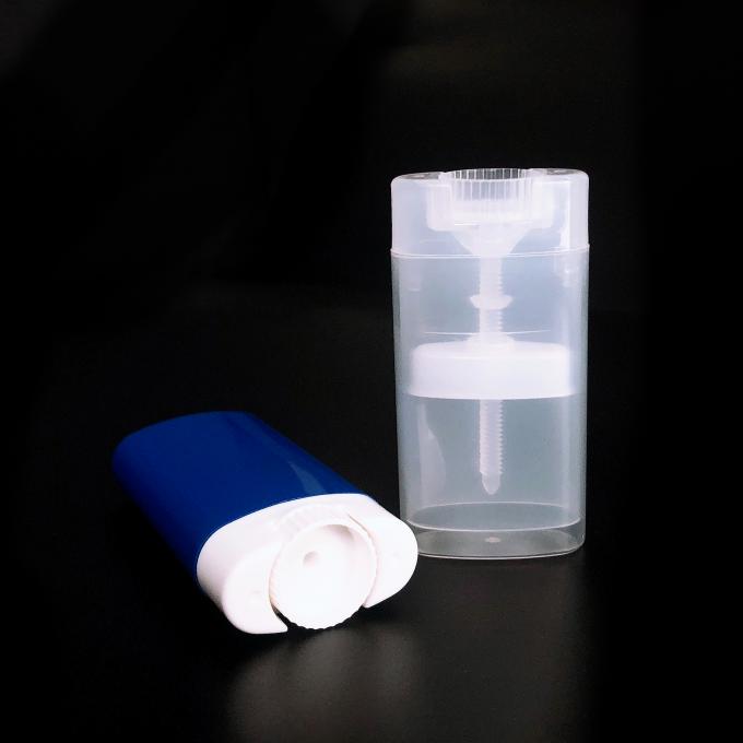 mini recipiente plástico vazio da vara de desodorizante da garrafa do bálsamo de bordo do tubo do batom 15g